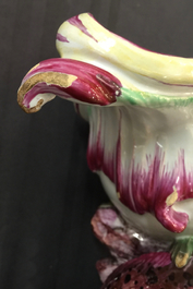 A French faience Rococo pot pourri dragon vase, Jacques Chapelle, Sceaux, 18th C.