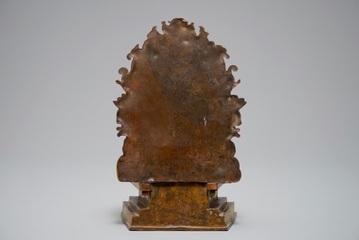 Un mod&egrave;le de Tara Blanche en bronze dor&eacute; et cuivre, Sino-Tibet, 19/20&egrave;me