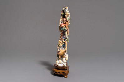 Une figure de Magu en ivoire sculpt&eacute; et polychrom&eacute;, Chine, 1&egrave;re moiti&eacute; 20&egrave;me