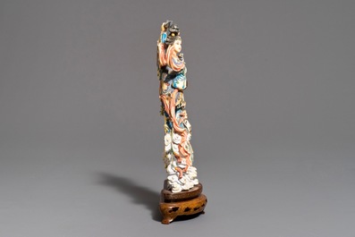 Une figure de Magu en ivoire sculpt&eacute; et polychrom&eacute;, Chine, 1&egrave;re moiti&eacute; 20&egrave;me