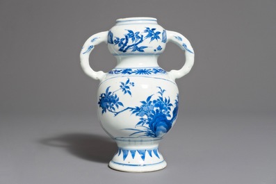 Een Chinese blauwwitte vaas met olifantenoren, Transitie periode