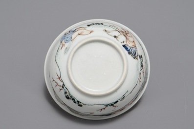 雍正   人物瓷杯和瓷盘套组
