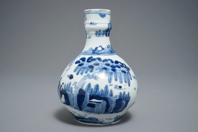 A Japanese blue and white Arita jug, Edo, 17th C., a small Kutani vase and a Satsuma box, Meiji, 19th C.