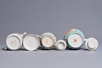 19-20世纪 龙纹茶壶 三件