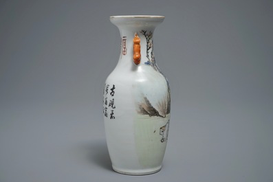 A group of Chinese qianjiang cai wares signed for Xu Shanqin and Ren Huanzhang, 19/20th C.