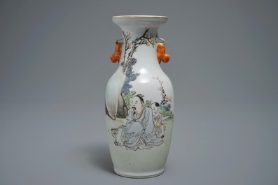 Un lot en porcelaine de Chine qianjiang cai, marques de Xu Shanqin et Ren Huanzhang, 19/20&egrave;me