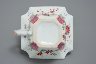 Un crachoir en porcelaine de Chine famille rose, Yongzheng/Qianlong