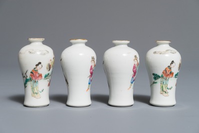 19世纪 粉彩梅瓷瓶 两组