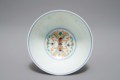 A Chinese doucai bowl, Republic, 20th C.