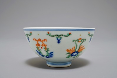 A Chinese doucai bowl, Republic, 20th C.