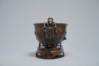 19世纪 铜盆