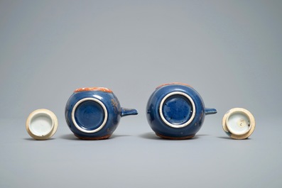 十七到十八世纪 日本 万历瓷茶壶蓝底