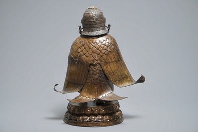 A large Nepalese bronze model of Garuda, 19th C.