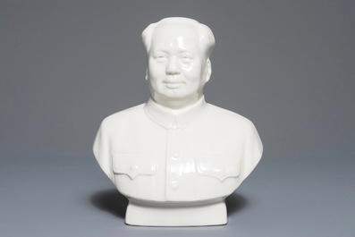 20世纪下半叶 毛泽东人物半身瓷雕