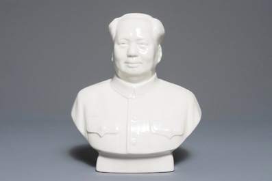 A Chinese Mao Zedong bust, 2nd half 20th C.