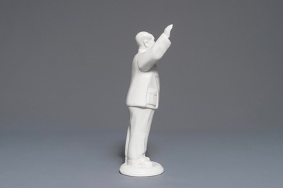 Une grande figure de Mao Zedong saluant, Chine, 2&egrave;me moiti&eacute; du 20&egrave;me