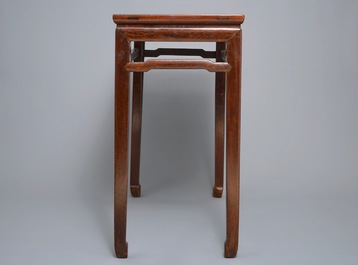 A Chinese huanghuali side table (tiaozhuo), Ming, 17th C.