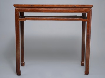 A Chinese huanghuali side table (tiaozhuo), Ming, 17th C.