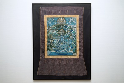 A Bhavacakra thangka, Tibet, 19/20th C.
