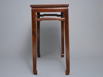 A Chinese huanghuali side table (tiaozhuo), Ming, 17th C.