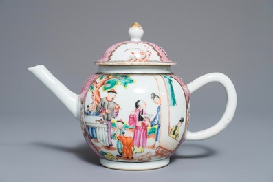 A Chinese famille rose mandarin tea service, Qianlong