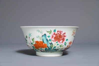 19-20世纪 道光 花卉瓷碗