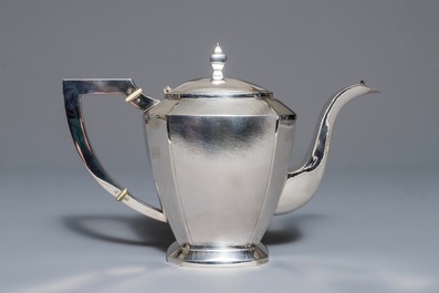 二十世纪上半叶  银制茶具套组
