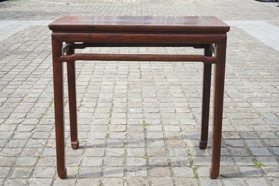 A Chinese huanghuali side table (tiaozhuo), Ming, 17th C.