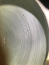 A Chinese blue and white 'qilin' jar, Transitional period