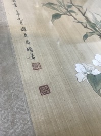 1906-1998   绢本花鸟画 