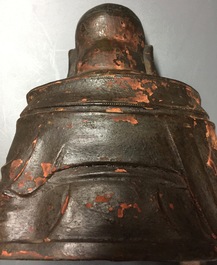 Un Bouddha en bronze laqu&eacute; et dor&eacute;, Chine, Ming