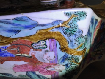 Une petite collection en porcelaine de Chine famille rose et qianjiang cai, 19/20&egrave;me