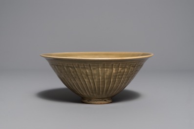 A fine Chinese Yaozhou 'chrysanthemum' bowl, Song