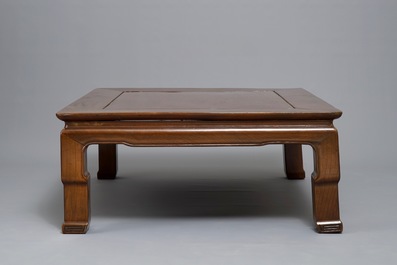 A low Chinese rectangular side table, Kang, 20th C.