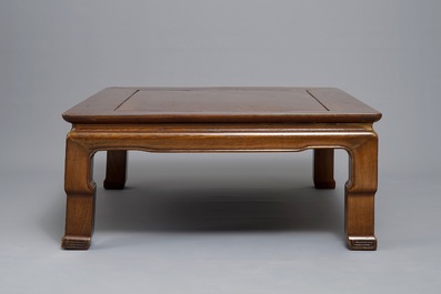 A low Chinese rectangular side table, Kang, 20th C.