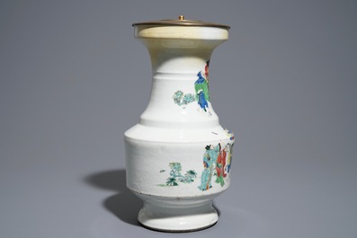 A Chinese famille rose 'Immortals' vase, Yongzheng