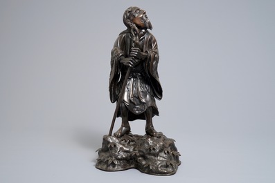 A Chinese bronze figure of Li Tieguai, 18/19th C.