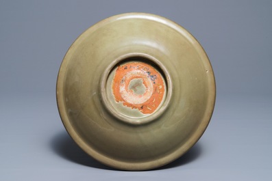 A Chinese Longquan celadon charger, Ming
