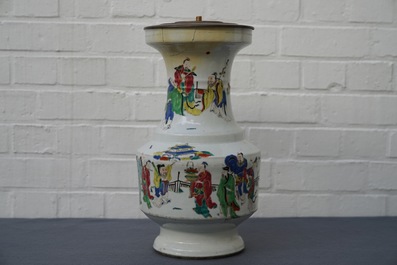 A Chinese famille rose 'Immortals' vase, Yongzheng