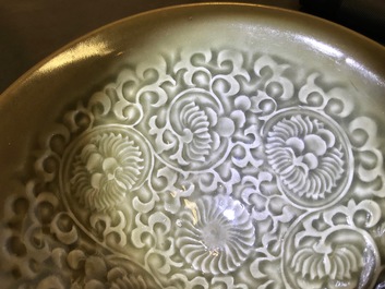 A fine Chinese Yaozhou 'chrysanthemum' bowl, Song
