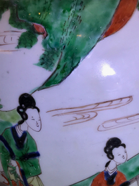 A Chinese wucai vase with playing boys, Transitional period