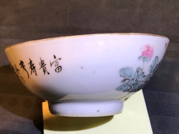 Negen stukken Chinees qianjiang cai porselein, 19/20e eeuw