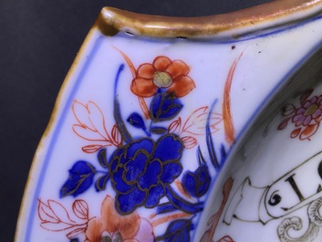 Un plat &agrave; barbes en porcelaine de Chine rose-Imari aux armes de Z&eacute;lande, Kangxi/Yongzheng