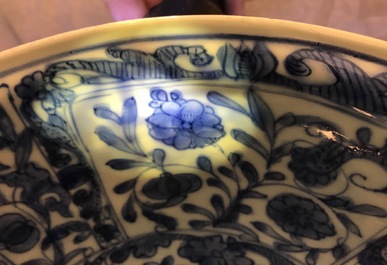 Un bol en porcelaine de Chine bleu et blanc, Wanli