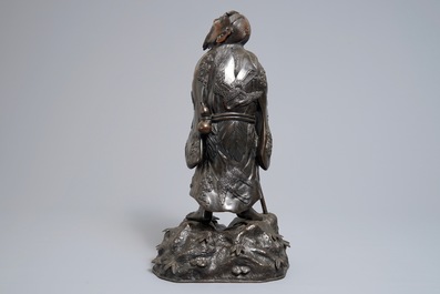 A Chinese bronze figure of Li Tieguai, 18/19th C.