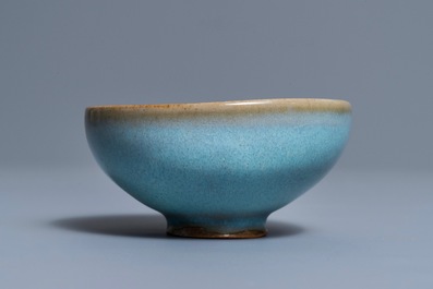 A Chinese junyao purple splash bowl, Song or later