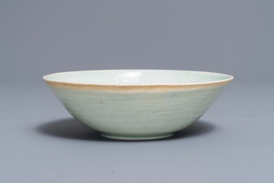 A Chinese qingbai bowl with underglaze design, Song