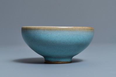 A Chinese junyao purple splash bowl, Song or later