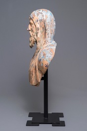 Een terracotta buste naar antiek voorbeeld, Itali&euml;, 17/18e eeuw