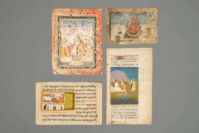 A collection of Islamic and Persian miniatures, calligraphy panels and a Quran, Iran and India, 19/20th C.